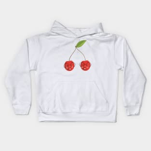 Cute Red Cherries Kids Hoodie